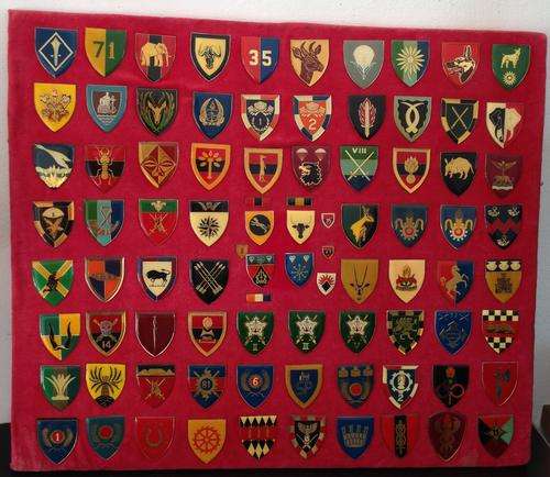 Collection of 86 SA Army and Airforce flashes and bars