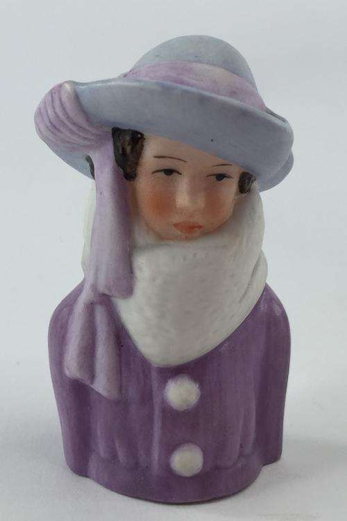 Avon lady in purple