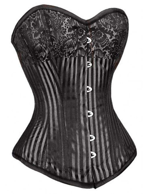 ELEGANT DARK SILVER CORSET