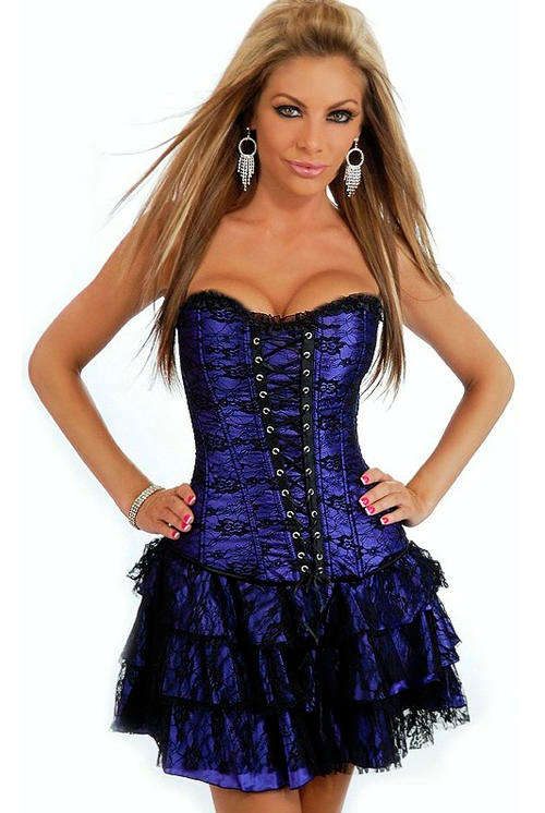 BEAUTIFUL BLUE CORSET DRESS