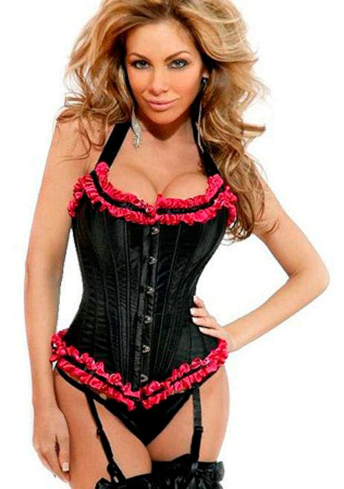 LOVELY RUFFLED EDGES CORSET