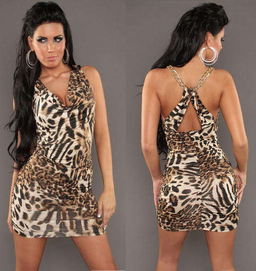 SEXY LEOPARD PRINT DRESS