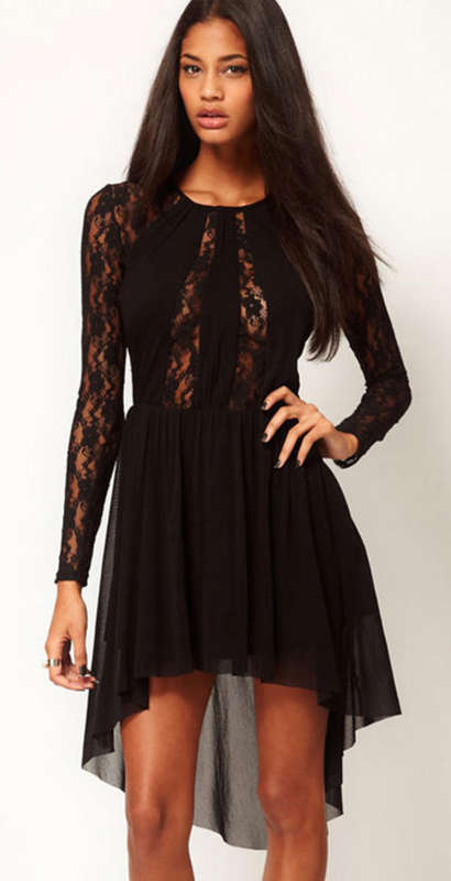 STUNNING BLACK LACE DRESS
