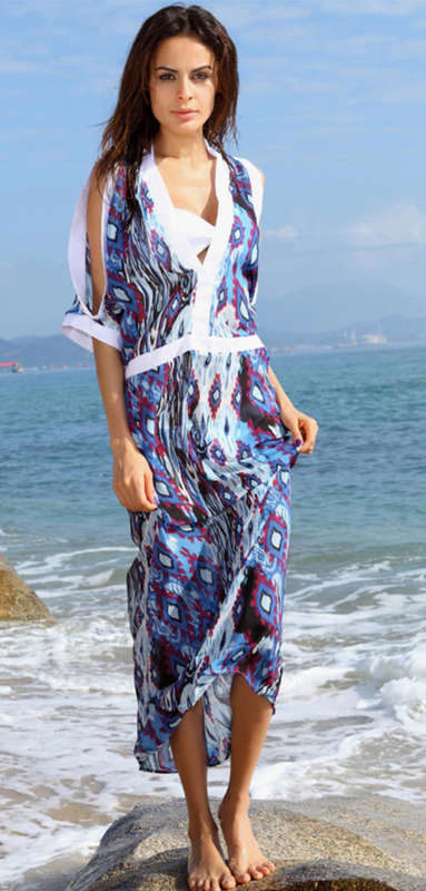 LOVELY LONG DRESS SWIMSUIT
