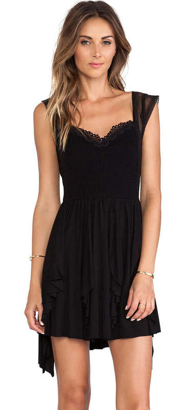 SEXY BLACK SKATER DRESS