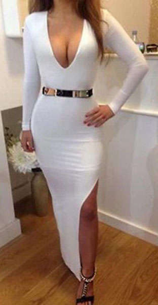 BEAUTIFUL BELT DETAIL MAXI DRESS