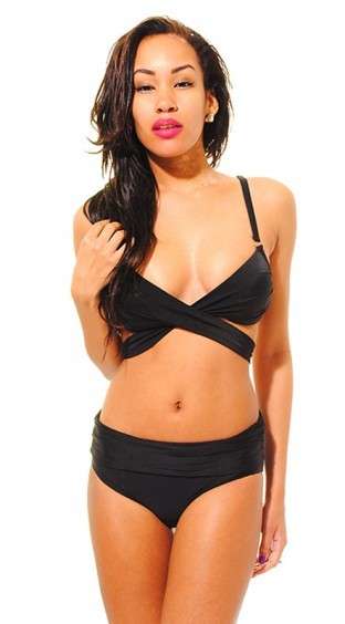 BEAUTIFUL BLACK BANDAGE STYLE BIKINI