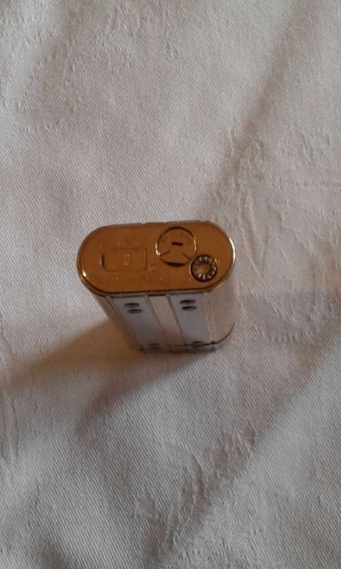 Gold and silver Cartier lighter