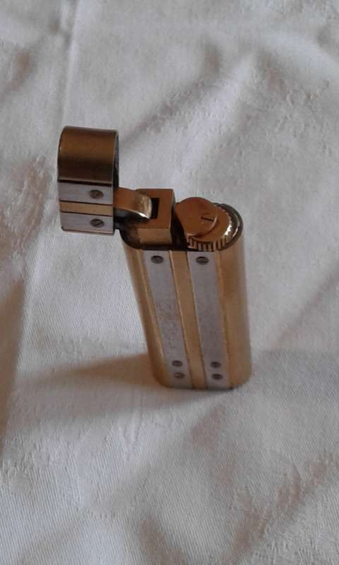 Gold and silver Cartier lighter