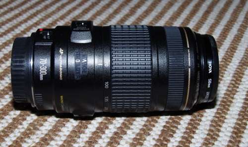 Canon 70-300mm IS USM Lens in top condition inside and out, very sharp lens, caps and filter incl