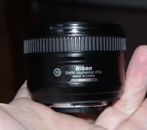 Nikon 1.8 50mm G lens, photos show exact item on sale