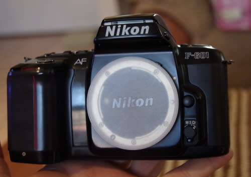 Nikon F-601 film camera, photos show exact item on sale, working 100%, good condition.