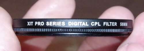 set of 3 58 mm Filters with a case, spotless like new. photos show exact items on sale