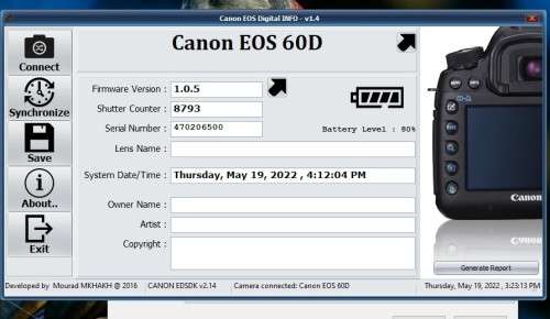 Canon 60D body only with accesories shown in Photo, has some minor signs of ues, good condition,