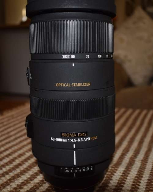 Sigma for Sony 50-500 Image Stabilised lens, photos show exact item, works perfectly,