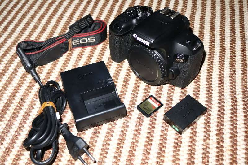 Canon 800D body only, top condition, photos show exact item on sale.
