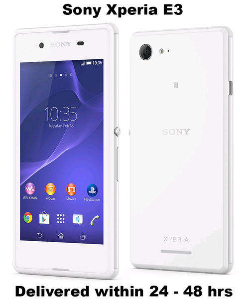 Sony Xperia E3 - 4GB White LTE (In Stock JHB Ready to Ship)