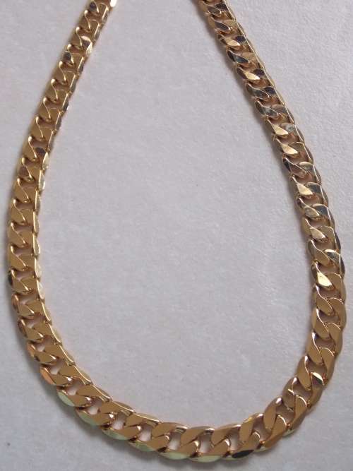 8.5 MM WIDE GOLD FILLED  NECKLACE CHAIN