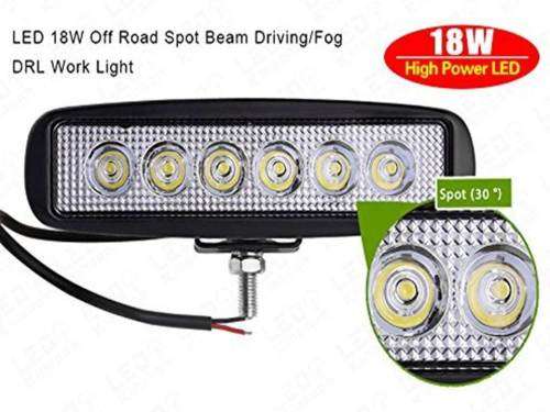 18 WATTS Spot Off road 6 inch LED Light Bar Work Driving Work Light Signal Row SUV 4WD Boat Truck