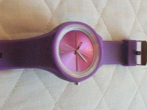 SILICONE SPORT WATCH WITH PIENK FACE