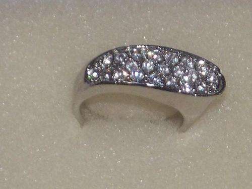 STUNNING SILVER EP DESIGNERS RING SIZE 17,18,19
