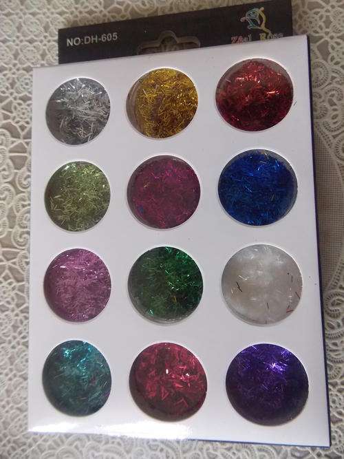 2 UP FOR GRABBS GLITTER NAIL KIT COLOURFUL NAIL ART POWDER (BID IS FOR ALL 12 COLOURS ALL YOURS!!!)
