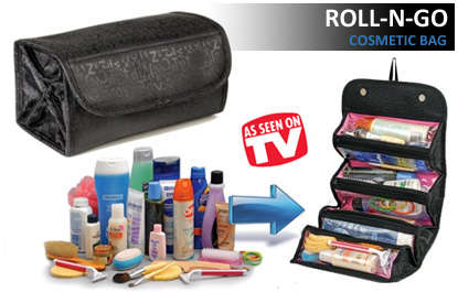 NEW !! ROLL A GO COSMETIC BAG (TV ADVERTS)