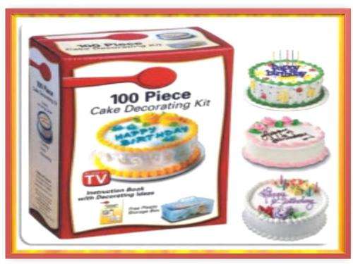 100 PIECES CAKE DECORATION KIT (TV ADVERTS !! CHEAPEST ON BOB)