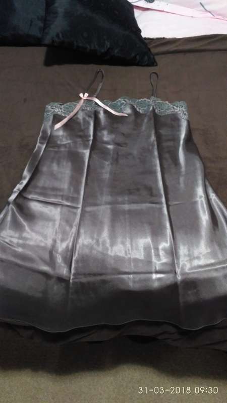 Free mystery gift - Beautiful summer Satin Sleepwear Dress -  Quality Second Hand Clothing