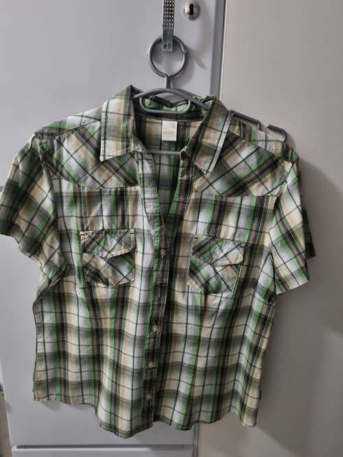 Ladies check casual top/shirt