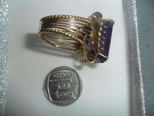 Huge Amethyst once in a life time 22ct gold antique setting