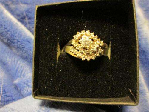 THE ANGEL RING BRIDAL SET IN STERLING SILVER and CUBICS