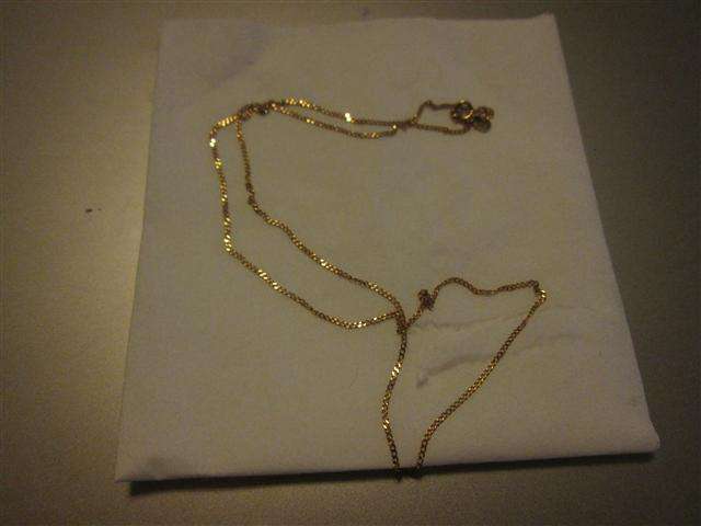 GOLD CHAIN SOLID 1.84GMS 240MM LONG