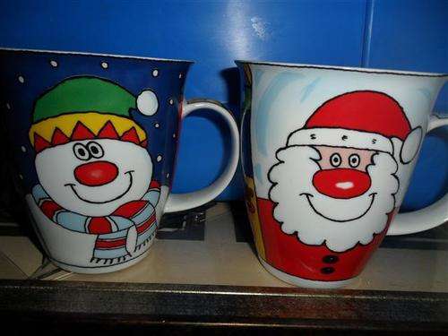 2 Christmas mugs lovely gift