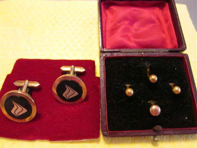 Old fashioned Tie and cufflink set
