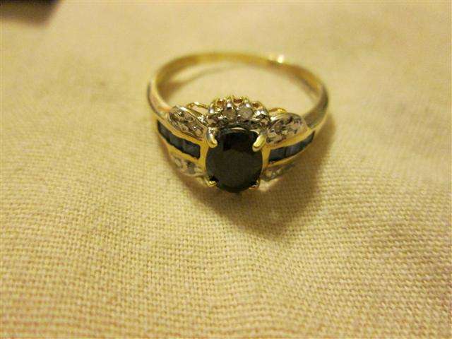 Blue Sapphire set in gold