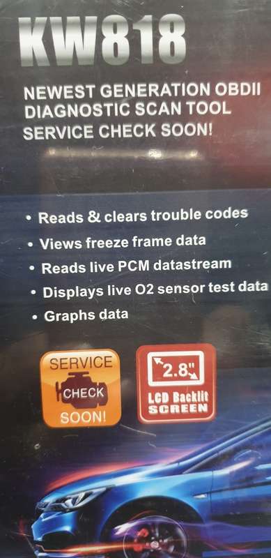 BRAND NEW KONNWEI KW818 NEWEST GENERATION  OBD II DIAGNOSTICS SCAN TOOL