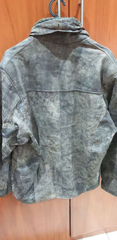 REAL M LEATHER JACKET (SIZE  XL)BROWN