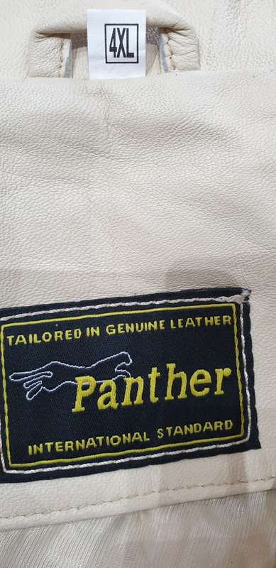 GENUINE LEATHER PANTHER JACKET (UNUSED)4xl...see desc