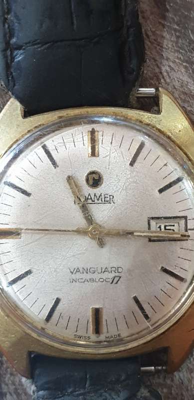 VINTAGE ROAMER VANGUARD INCABLOC 17 SWISS MADE WORKING ORDER MECHANICAL WRIST WATCH