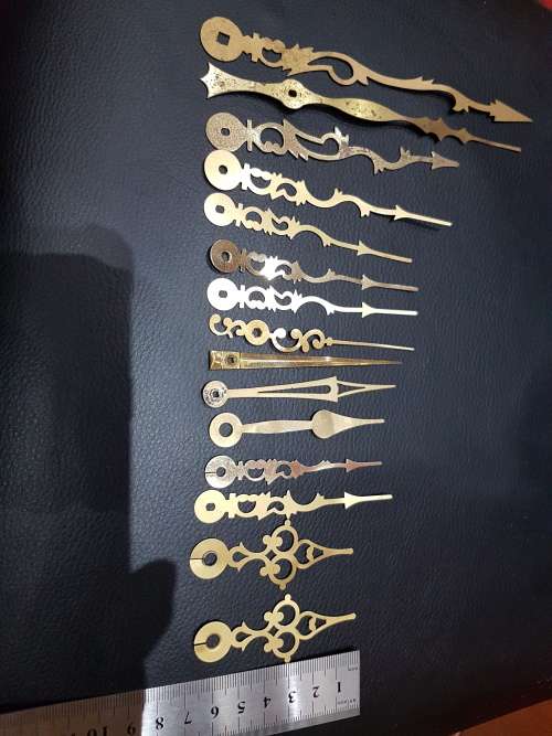 JOB LOT OF 15 VINTAGE CLOCK HANDS