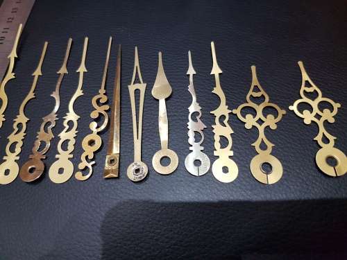 JOB LOT OF 15 VINTAGE CLOCK HANDS