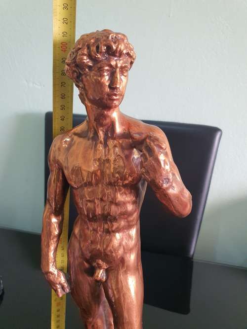 LARGE STATUE OF DAVID RESIN BRONZED