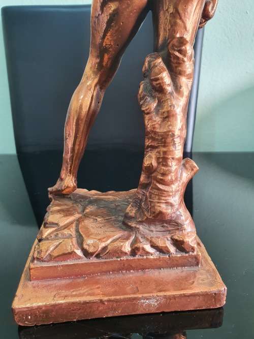 LARGE STATUE OF DAVID RESIN BRONZED