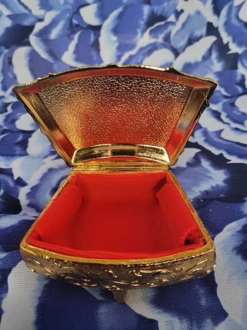 ANTIQUED JEWELRY BOX QUALITY PLATED - A TIVOLI ORIGINAL