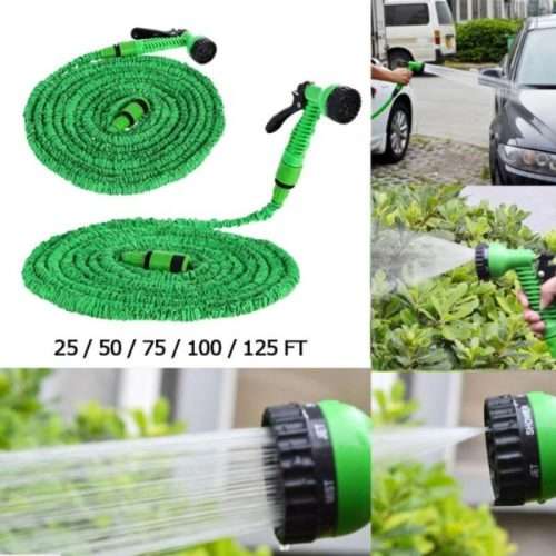 Flexible Hose Pipe & Spray Gun BLUE and GREEN (15m / 50 Ft )