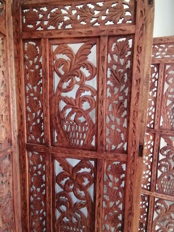 4 Panel Wooden Room Divider