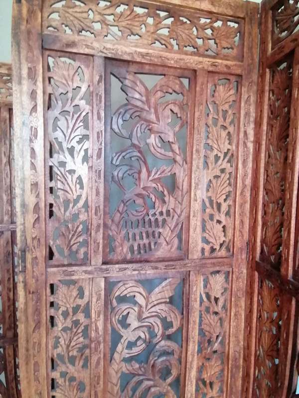 4 Panel Wooden Room Divider