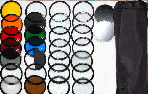 52mm 28pcs filter lens kit for nikon, canon, sony, fuji