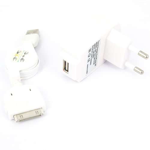 USB Data Cable + AC Charger + Car Charger for iPhone 3G / 3GS / 4G